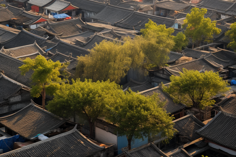 长在胡同里的大树老建筑背景图,高清,摄影图,摄影图片,图片大全,摄影图免费下载